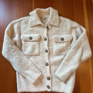 Madewell Bouclé-Knit Sweater-Jacket